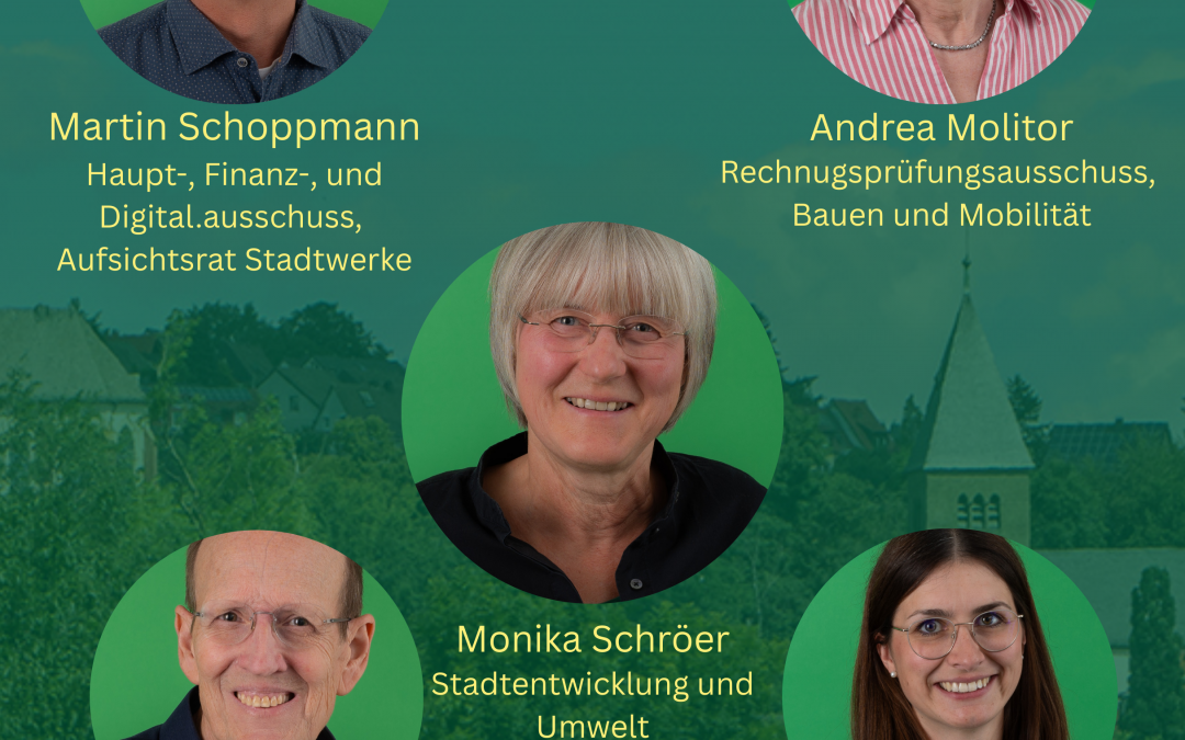 Unsere Ratsmitglieder für die neue Legislatur